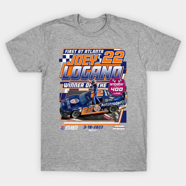 Joey Logano Ambetter Health 400 Winner T-Shirt by art.Hamdan